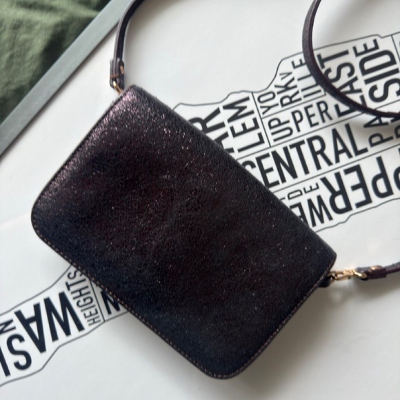 Marc By Marc Jacobs Metallic Shimmering Leather Bianca Jane On A Leash Crossbody - Picture 6 of 8